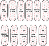 DK Blank Complete Fingerboards - Assorted Shapes and Colours