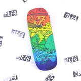 DK Fingerboards Single Deck - 'Rainbow' Real Wear